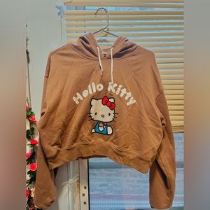 Hello Kitty cropped hoodie